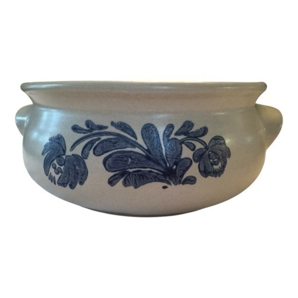 Vintage‎ 1977-83 Pfaltzgraff Folk Art Yorktown Casserole Baker Blue 315Y